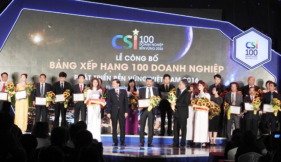 Suntory PepsiCo Việt Nam lọt top 100 doanh nghiệp bền vững 2016 ảnh 1